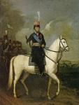 Неизвестный художник. Портрет М.И. Платова на коне. 1810-е